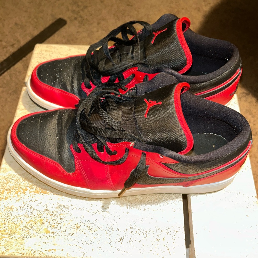 Red and Black Jordan 1 Lows
